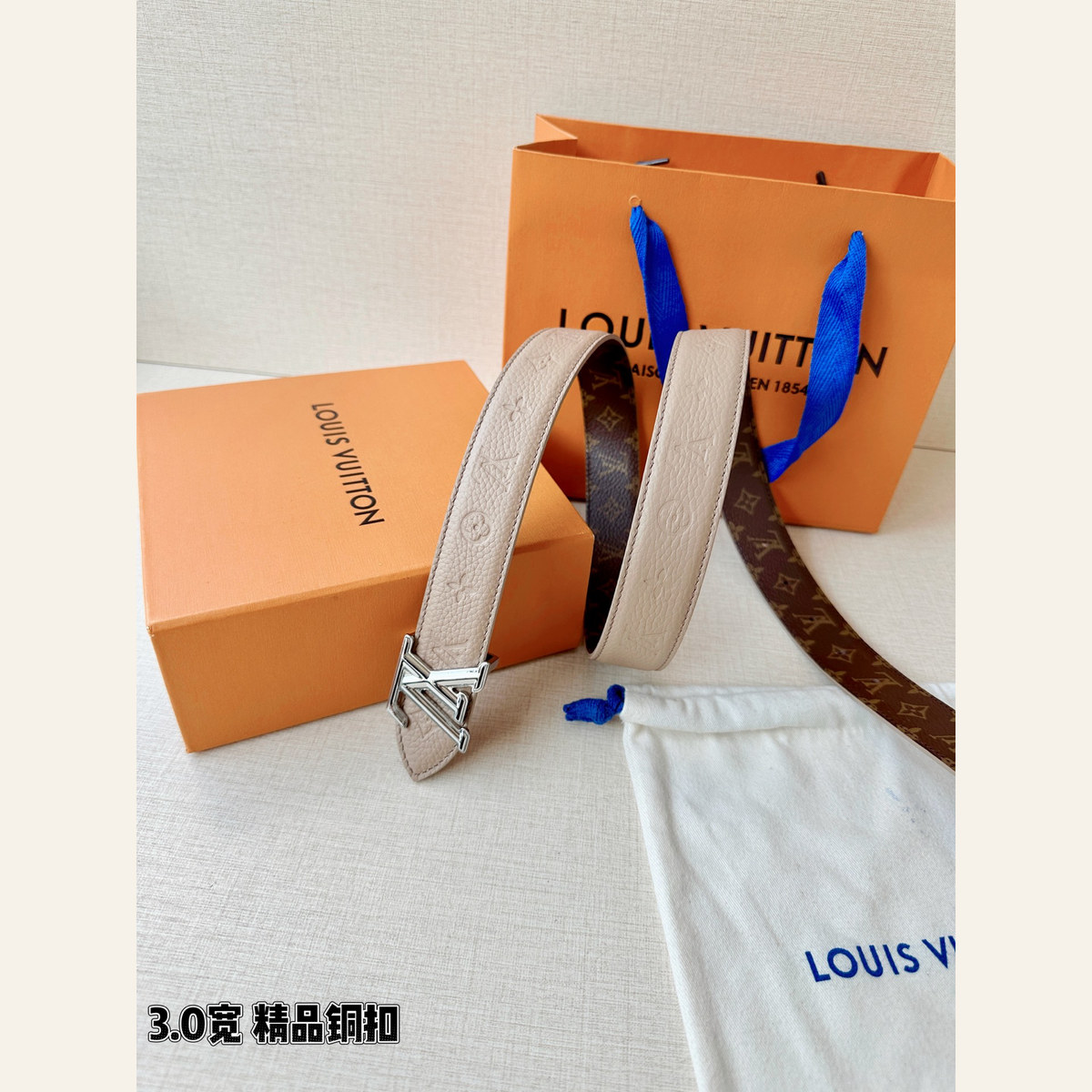 Louis Vuitton Shadow Reversible 30 mm, обратная сторона ремня